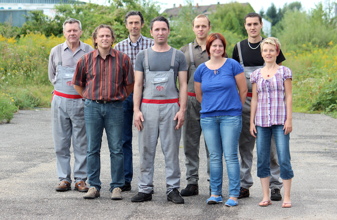 v.l.n.r.: Peter Laub, Axel Dorn, Holger Gleiss, Driton Idrizi, Michael Homburger, Marie Maric, Eugen Morisch, Jacqueline Benkenstein